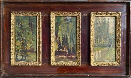Giorgio Pianigiani (1899-1975) - Tre paesaggi, Antiek en Kunst, Kunst | Schilderijen | Klassiek