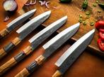 Ménagère (5) - Ensemble de couteaux de chef en acier, Antiquités & Art