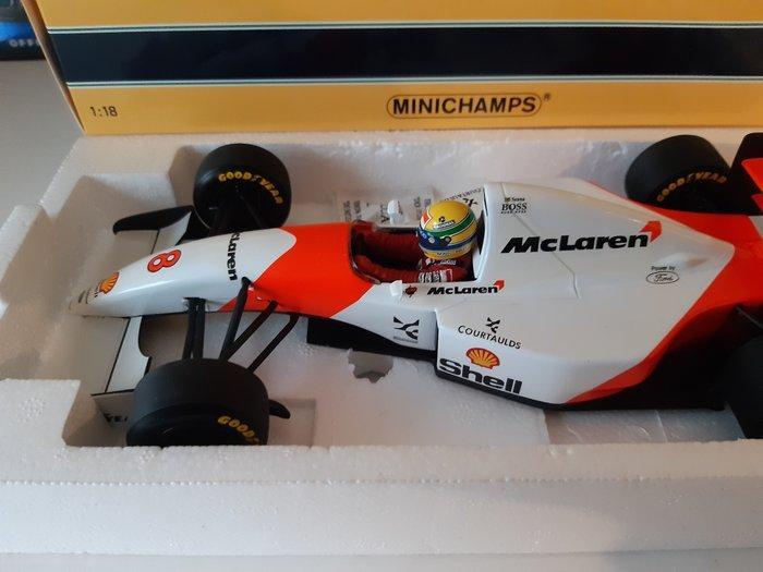 Minichamps 1:18 - Modelauto - Limited Edition McLaren MP4/8, Hobby en Vrije tijd, Modelauto's | 1:5 tot 1:12