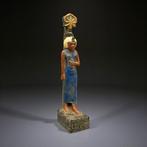 Replica van het oude Egyptisch Standbeeld van Seshat, Godin, Antiek en Kunst