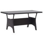 Tuintafel Zwart 120cm | Retour Deal | 40% Korting, Tuin en Terras, Tuintafels, Verzenden, Nieuw