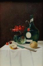 Josef Mansfeld (1819-1894) - Still life with cherry, apple