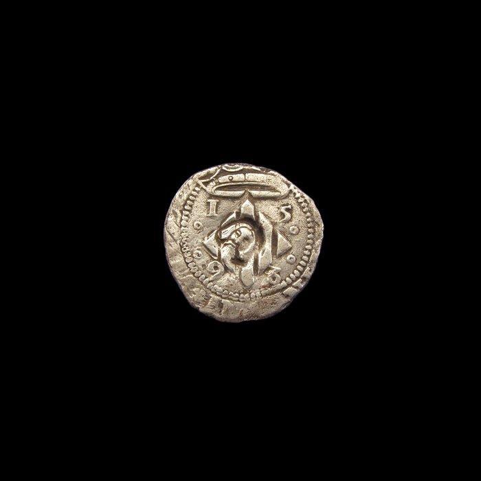 Post-middeleeuws Zilver Siege Coin Spanje - Frankrijk, 1, Antiek en Kunst, Antiek | Overige Antiek