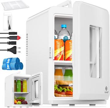 KESSER® Mini-koelkast - 15 Liter - 5-65°C - Wit, Verzenden