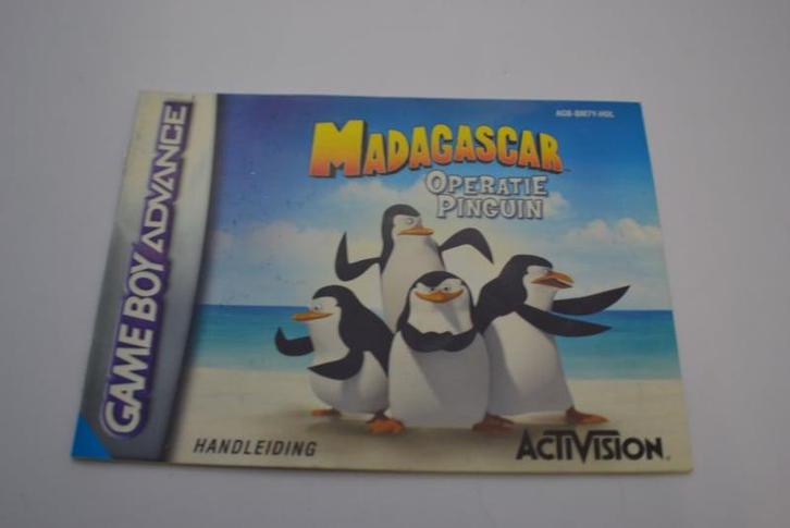 Madagascar Operatie Pinguin (GBA HOL MANUAL), Games en Spelcomputers, Spelcomputers | Nintendo Consoles | Accessoires