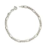 Handmade - Armband - 2.4 g - 18 karaat Witgoud - Figaro