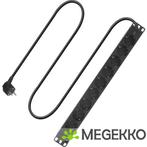 ACT Stekkerdoos PDU 19 inch  CEE7/7 8-voudig type F. 2.5m, Verzenden, Nieuw