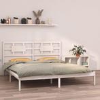 vidaXL Bedframe massief hout wit 180x200 cm, Huis en Inrichting, Slaapkamer | Bedden, Verzenden, Nieuw