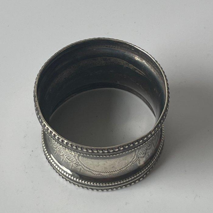 Servetring - .950 zilver - parelfriezen, Antiek en Kunst, Antiek | Zilver en Goud
