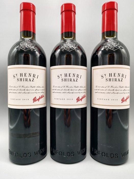 2018 Penfolds, St Henri Shiraz - Zuid-Australië - 3 Fles, Verzamelen, Wijnen