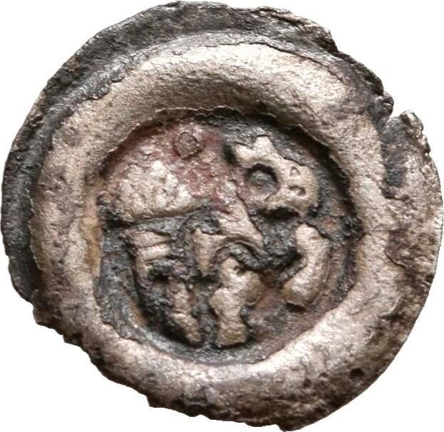 Hohlpfennig Boehmischer Beischlag ? um 1400 Schweiz Schaf..., Postzegels en Munten, Munten | Europa | Niet-Euromunten, België