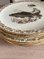 Limoges - Serveerschaal (6) - poisson - Porselein, Glazuur -