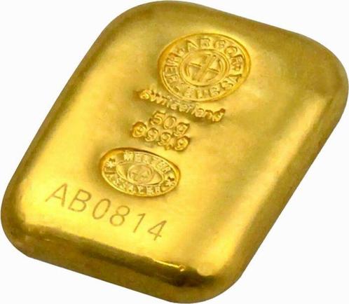 50 grammes - Or .999 - Argor-Heraeus, Switzerland - Scellé &, Postzegels en Munten, Edelmetalen en Baren