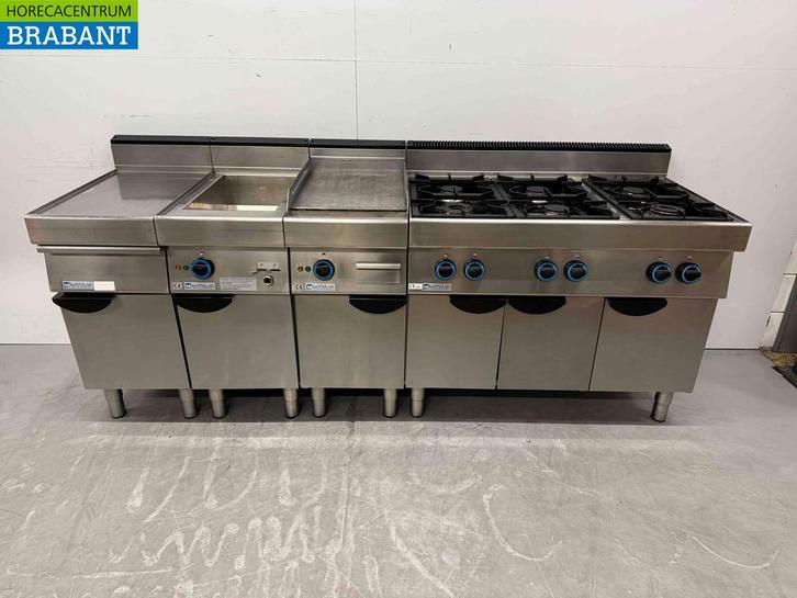 RVS Modular baklijn bestaande uit Blind unit, Bain Marie,, Zakelijke goederen, Horeca | Keukenapparatuur, Ophalen of Verzenden