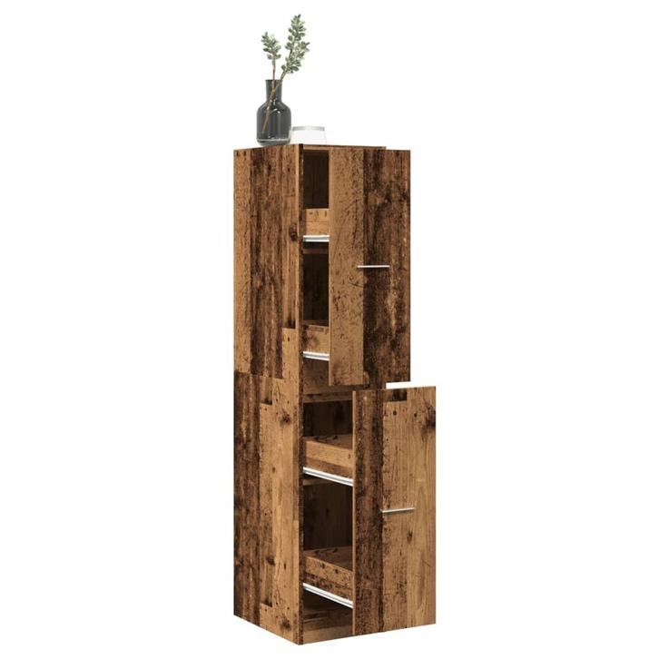 vidaXL Apothekerskast 30x41x144,5 cm bewerkt hout oud, Huis en Inrichting, Kasten | Overige, Nieuw, Verzenden