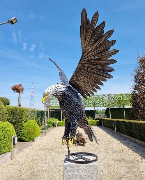 Figurine - Flying Eagle - métal, Antiek en Kunst, Kunst | Designobjecten