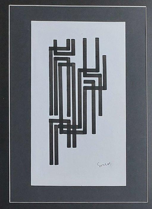 Siep Van Den Berg (1913-1998) - Abstracte compositie, Antiek en Kunst, Kunst | Designobjecten