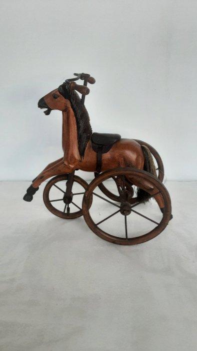 Beeld, Paard - 29 cm - Hout, Antiek en Kunst, Curiosa en Brocante