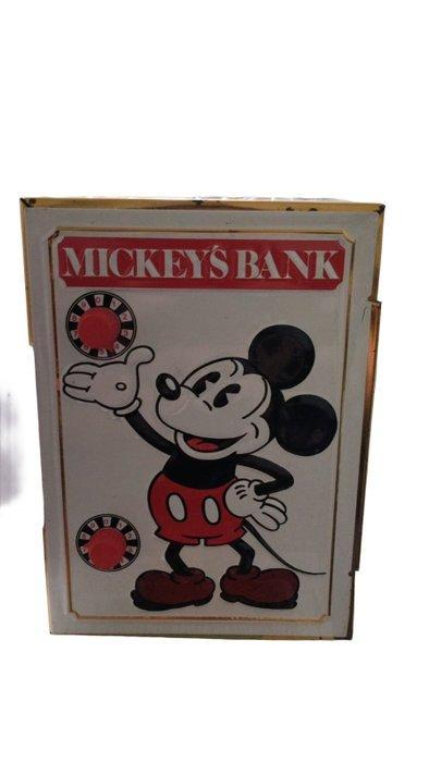 1978 Mickeys Mouse Bank Tin Safe Fricke & Nacke Money Box, Verzamelen, Disney