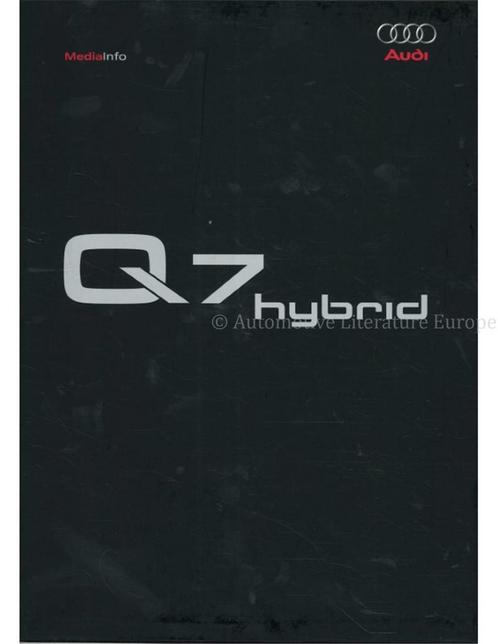 2005 AUDI Q7 HYBRID HARDCOVER PERSMAP DUITS, Livres, Autos | Brochures & Magazines, Enlèvement ou Envoi