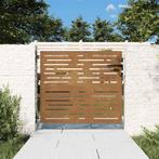 vidaXL Poort 85x100 cm vierkant cortenstaal, Tuin en Terras, Tuinpoorten, Verzenden, Nieuw