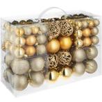 tectake 100 kerstballen onbreekbaar in goud - goud, Diversen, Verzenden, Nieuw