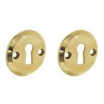 Intersteel sleutelrozetten ø50x5mm messing gelakt, Doe-het-zelf en Bouw, Ophalen of Verzenden, Nieuw