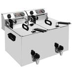 Friteuse | Elektrisch | 10+10L | 0°C/180°C | 9kW (2x 400V), Verzenden, Nieuw in verpakking