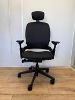 Steelcase Leap V2 - Bureaustoel Met Hoofdsteun - Zwart, Verzenden, Zwart, Zo goed als nieuw, Bureaustoel