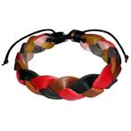 Fako Bijoux® - Armband - Leder - Gevlochten -, Handtassen en Accessoires, Armbanden, Verzenden, Nieuw