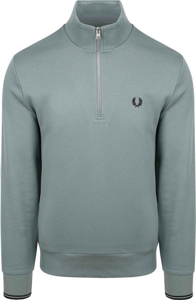 Fred Perry Half Zip Trui Blauw maat Maat 52/54 (L) Heren, Kleding | Heren, Truien en Vesten, Groen, Nieuw, Maat 52/54 (L), Verzenden