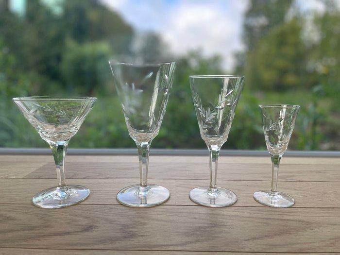 Val Saint Lambert - Drinkservies (36) - Kristal, Antiquités & Art, Antiquités | Meubles | Tables