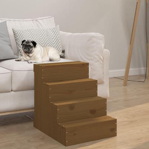 vidaXL Huisdierentrap 40x49x47 cm massief grenenhout, Dieren en Toebehoren, Overige Dieren-accessoires, Nieuw, Verzenden