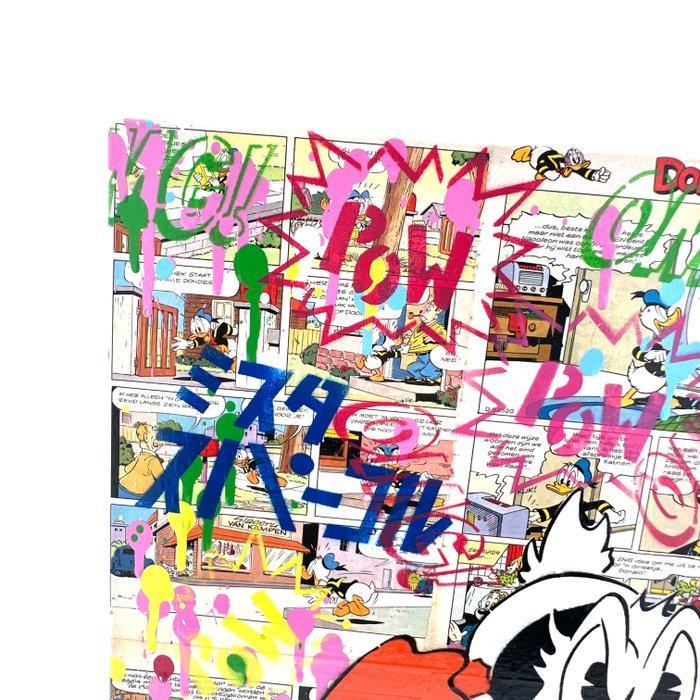 Koen Betjes (1992) - Rebellious Donald Duck x Street, Antiek en Kunst, Kunst | Schilderijen | Modern