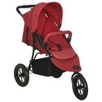 vidaXL Kinderwagen staal rood, Enfants & Bébés, Poussettes & Combinaisons, Verzenden