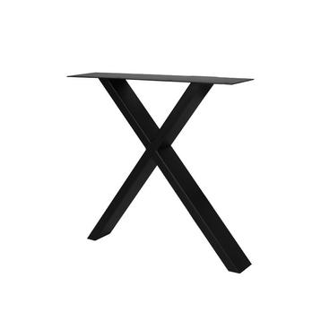 Stalen X-poot 10x4 cm Zwart 1 stuk, Huis en Inrichting, Verzenden, Nieuw