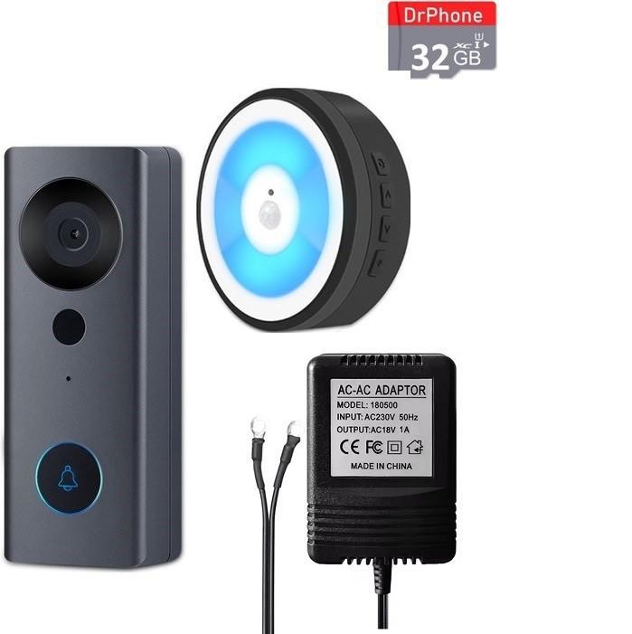 DrPhone LM6-B – Bekabelde Camera Deurbel Met Binnen Bel +, Audio, Tv en Foto, Fotocamera's Digitaal, Nieuw, Verzenden