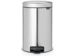 Brabantia NewIcon Prullenbak - 12 liter - Matt Steel, Verzenden, Zo goed als nieuw