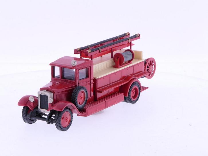 Schaal 1:43 OMO 4223812 JHC Rode brandweer wagen Nr.3 193..., Hobby en Vrije tijd, Modelauto's | 1:43, Gebruikt, Ophalen of Verzenden