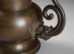 Gepatineerde brons draakvaas - Gepatineerd brons - Japan -