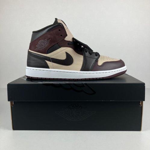 Nike - Air Jordan 1 Mid SE Velvet Brown/Earth-Sanddrift -, Kleding | Heren, Schoenen