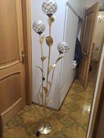 capiz - Lamp - Kristal, Staal - Lampenkroon met bloemen van, Antiek en Kunst