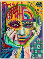 CAPTCHA - X Skayzoo : femme à l’arc-en-ciel, Antiquités & Art
