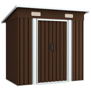 vidaXL Tuinberging 194x121x181 cm staal bruin, Verzenden