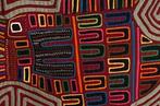 Broderie - Poisson - Fond gris - Kuna - Mola - Panama (Sans, Antiek en Kunst