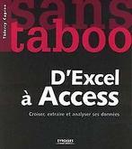 DExcel à Access : Croiser, extraire et analyser se...  Book, Capron, Thierry, Verzenden