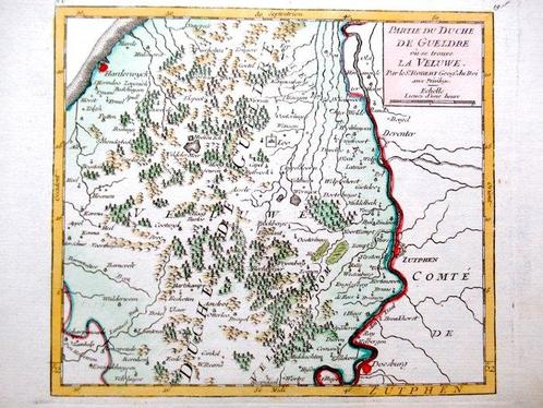 Pays-Bas - la Veluwe; Robert de Vaugondy - Partie du Duche, Livres, Atlas & Cartes géographiques