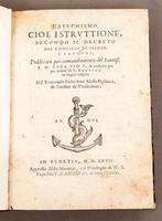 Alesso Figliucci - Catechismo Cioe Istruttione (Aldine, Antiquités & Art