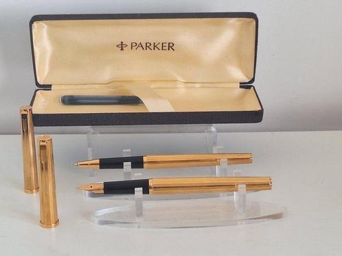 Parker - 85 ACACIA ( stylo à plume, roller), plume or 18 K -, Verzamelen, Pennenverzamelingen