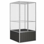vidaXL Cage à oiseaux Anthracite 111x107x211,5 cm Acier galv